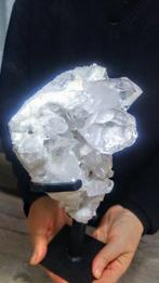Witte kwarts - Amethist druzy - Cluster Kristalcluster -, Verzamelen, Mineralen en Fossielen