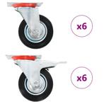 vidaXL 12 st Zwenkwielen 100 mm, Zakelijke goederen, Verzenden