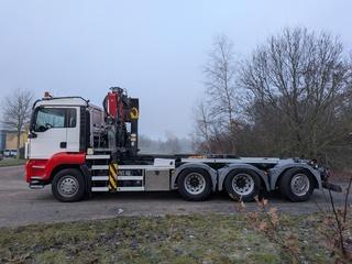 Vrachtwagen, MAN, TGS 35.440 8x4 HMF 16 Tonmeter Z-kraan,, Auto's, Vrachtwagens