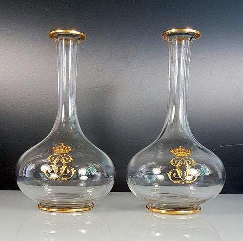 Karaf (2) - Kristal, Antiek en Kunst, Antiek | Glas en Kristal