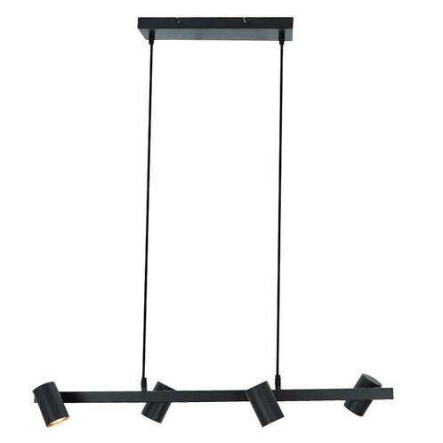 Moderne hanglamp zwart, Carlos, Huis en Inrichting, Lampen | Hanglampen, Nieuw, Metaal, 75 cm of meer, Ophalen of Verzenden