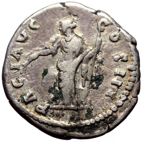 Romeinse Rijk. Antoninus Pius (138-161 n.Chr.). Denarius, Postzegels en Munten, Munten | Europa | Niet-Euromunten