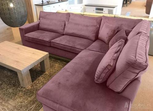 Oudenbosch Loungebank - hoekbanken - Roze, Huis en Inrichting, Banken | Sofa's en Chaises Longues, Nieuw, Stof