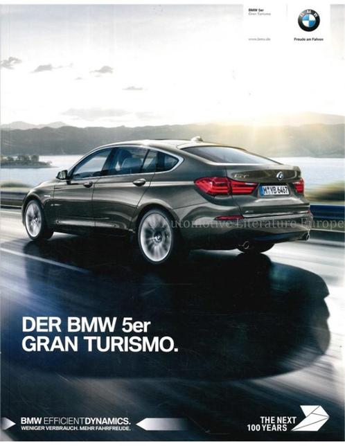 2016 BMW 5 SERIE GRAN TURISMO BROCHURE DUITS, Boeken, Auto's | Folders en Tijdschriften, BMW