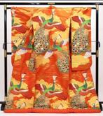 Prachtige Kimono: Kleurrijke Uchikake - Fenix - Zijde -