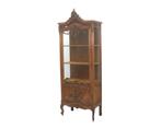 Een vruchtenhouten Louis XV-stijl vitrinekast, Holland, Antiek en Kunst, Antiek | Meubels | Kasten
