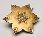Zonder Minimumprijs - Broche Zilver Parel - Antiek
