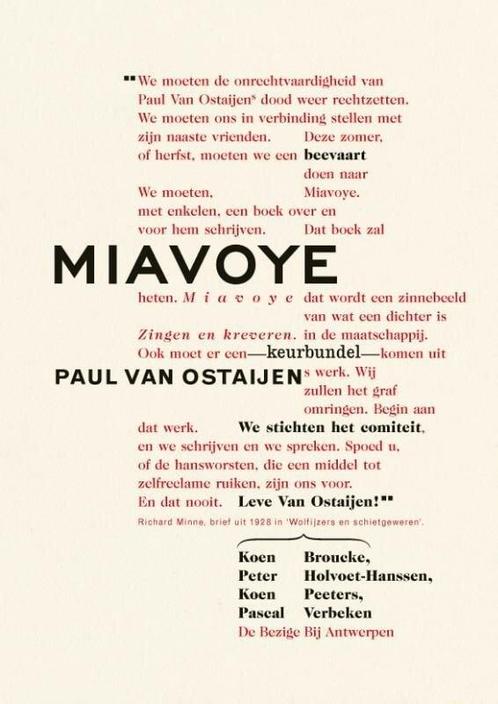 Miavoye (9789085425908, Koen Peeters) (Koen Peeters), Boeken, Romans, Nieuw, Verzenden