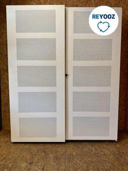 15 Ahrend schuifdeurkasten - 195x160x45cm - wit - akoestisch, Zakelijke goederen, Kantoor en Winkelinrichting | Kantoormeubilair en Inrichting