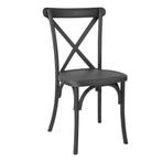 Stoelen | MANHATTAN | Hars | Zwart | In-/Outdoor |, Verzenden, Nieuw in verpakking