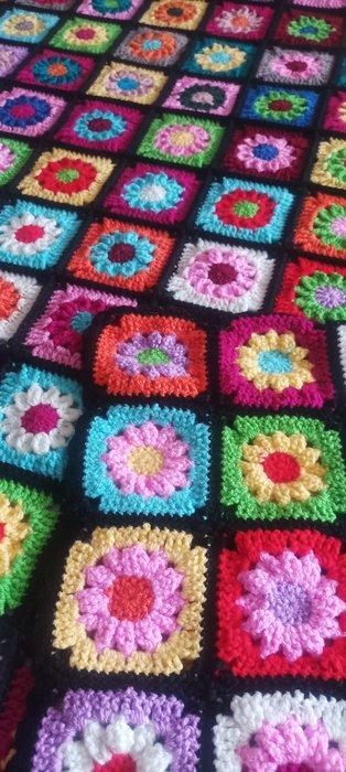 Zonder reservering Spectaculaire handgemaakte dekbed,, Antiek en Kunst, Antiek | Kleden en Textiel
