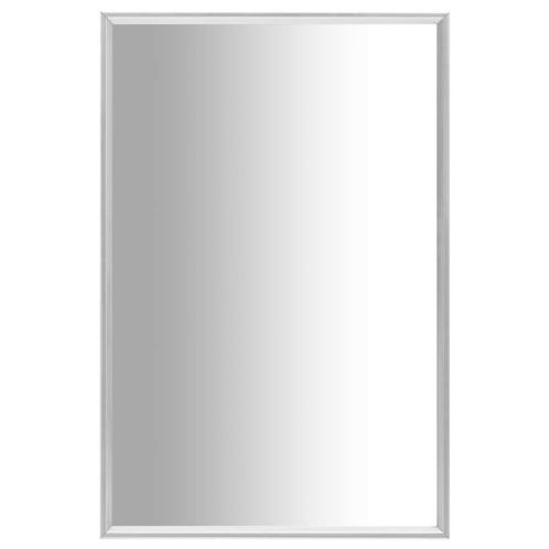 vidaXL Spiegel 60x40 cm zilverkleurig, Huis en Inrichting, Woonaccessoires | Spiegels, Nieuw, Verzenden