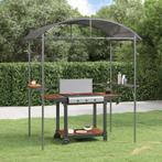 vidaXL Barbecuepaviljoen met zijplanken 220x115x230 cm staal, Tuin en Terras, Partytenten, Verzenden, Nieuw