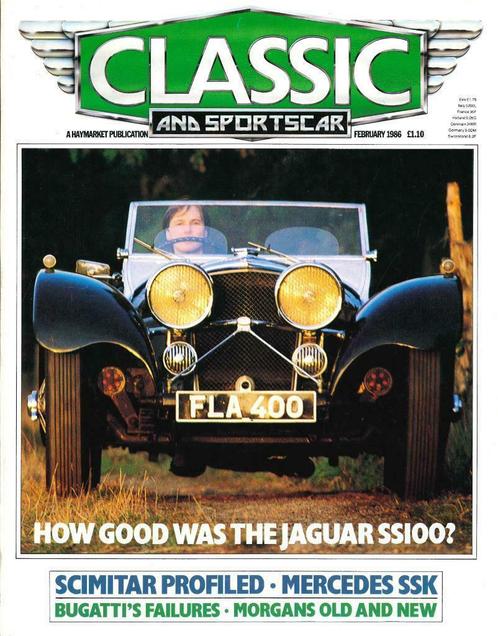 Classic & Sportscar Jaguar SS100 MGB FORD CORTINA CAPRI, Boeken, Auto's | Folders en Tijdschriften, Gelezen, Algemeen, Verzenden