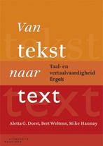9789046904046 Van tekst naar text Aletta Dorst, Verzenden, Nieuw, Aletta Dorst