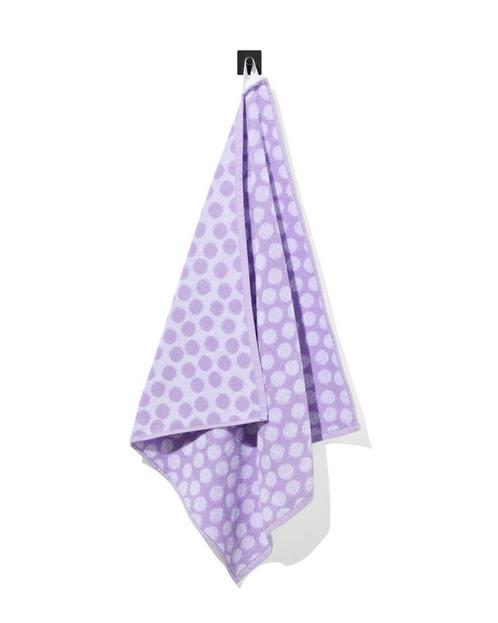 HEMA Keukendoek 50x50 katoen lila met stippen, Huis en Inrichting, Keuken | Textiel, Nieuw, Verzenden