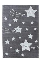 Kindervloerkleed | Kids | Sterren | Grijs | 200x290 cm, Verzenden, Nieuw