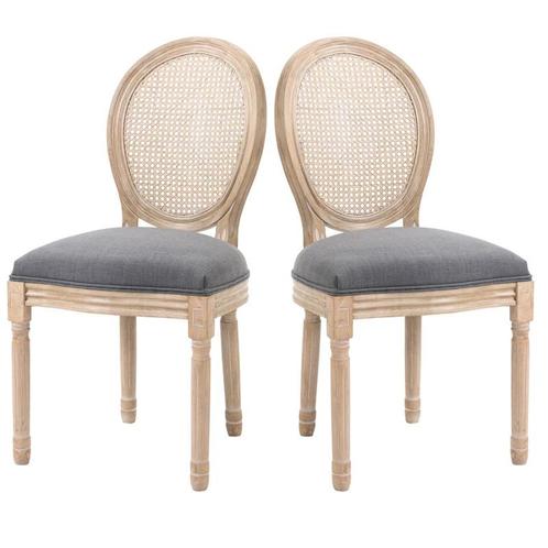 TRUUSK Keukenstoelen Set Van 2, Zacht Gevoerd, Vintage Desig, Huis en Inrichting, Stoelen, Nieuw, Verzenden