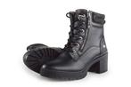 Mustang Veterboots in maat 40 Zwart | 10% extra korting, Kleding | Dames, Schoenen, Verzenden, Zwart, Overige typen, Zo goed als nieuw