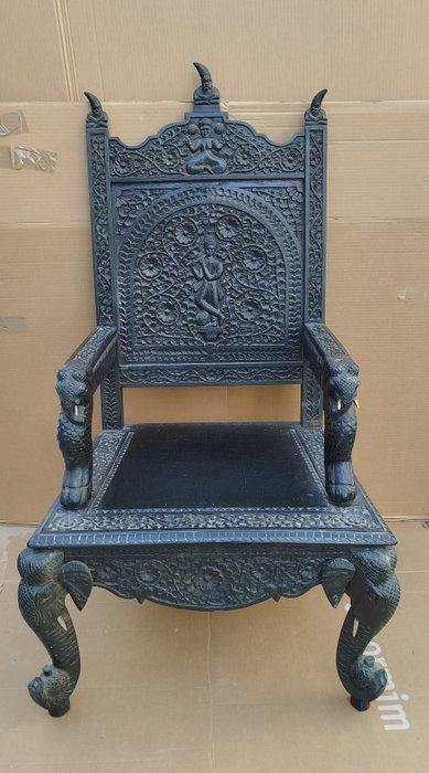 Twee stoelen - Hout - India - Britse Raj (1858-1947), Antiek en Kunst, Kunst | Niet-Westerse kunst