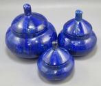 Set van 3 prachtige handgemaakte lapis lazuli Sieraden dozen, Verzamelen