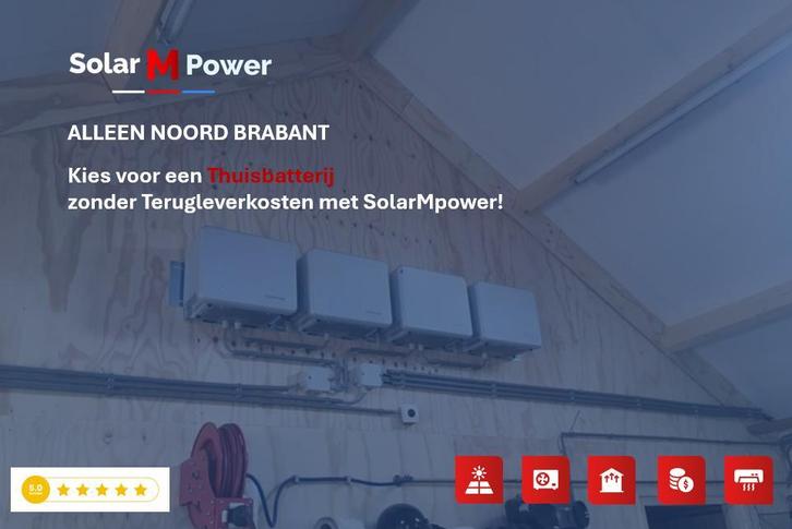 Kies voor een Thuisbatterij zonder Terugleverkosten, Doe-het-zelf en Verbouw, Zonnepanelen en Toebehoren, Nieuw