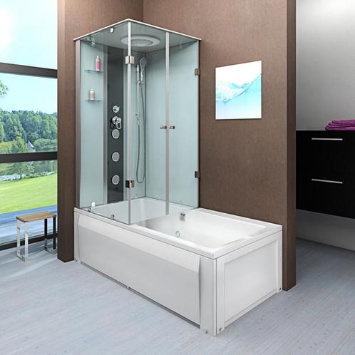 Douche- Bad Combinatie 180X90X222 Malmo-R (Badkamer), Huis en Inrichting, Badkamer | Complete badkamers, Nieuw, Ophalen of Verzenden
