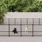 vidaXL Hondenkennel voor buiten 60,22 m² staal, Dieren en Toebehoren, Honden-accessoires, Verzenden, Nieuw