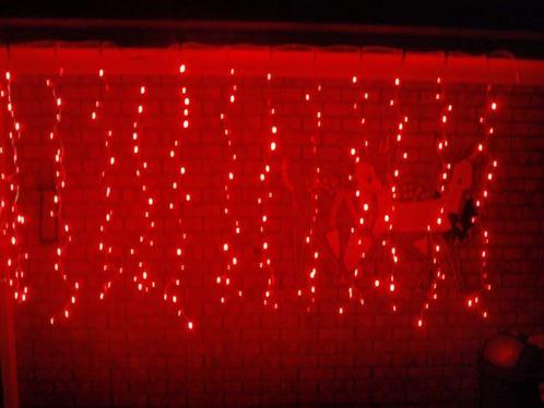 Kerst Gordijn 4 Meter - Rood, Diversen, Kerst, Nieuw, Ophalen of Verzenden