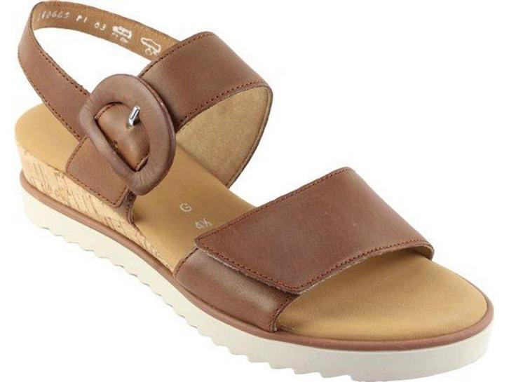 Gabor 752 - Sandalen - Sleehak - Dames - Camel, Kleding | Dames, Overige Dameskleding, Zo goed als nieuw, Verzenden