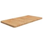 vidaXL Wastafelblad 80x40x2,5cm behandeld massief hout, Huis en Inrichting, Keuken | Keukenelementen, Verzenden, Nieuw, Bruin
