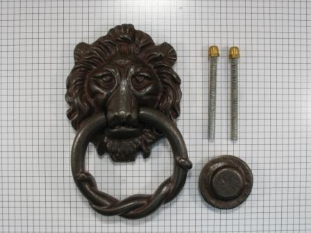 Deurklopper leeuwenkop, ijzer geroest, Doe-het-zelf en Verbouw, Hang- en Sluitwerk, Nieuw, Ophalen of Verzenden