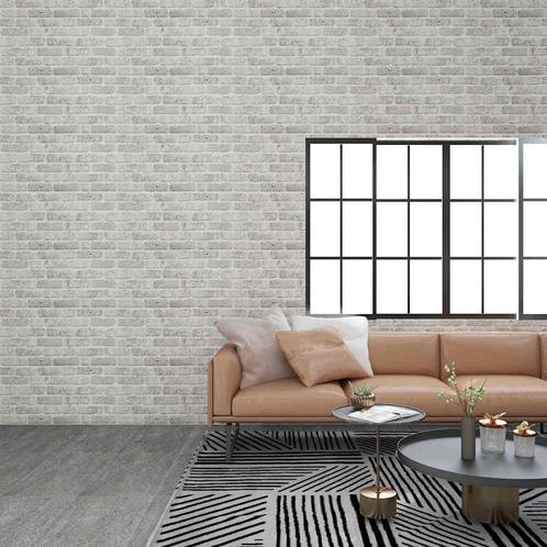 vidaXL 10 st Wandpanelen 3D lichtgrijze baksteen EPS, Doe-het-zelf en Verbouw, Platen en Panelen, Nieuw, Verzenden
