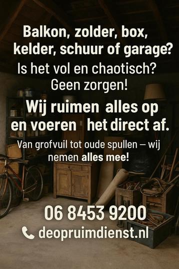 Woning leegmaken ontruimen, woningontruiming, verhuizen. beschikbaar voor biedingen