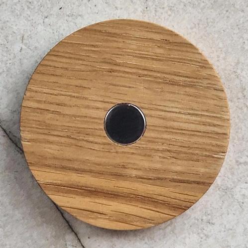 HOCHO Eikenhouten Koelkastmagneet ø60 mm – Chique en Pers, Huis en Inrichting, Keuken | Keukenbenodigdheden, Nieuw, Ophalen of Verzenden