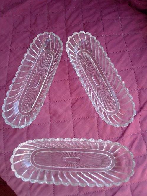 Vide-poche (3) - Baccarat - Bamboe - Frankrijk, Antiek en Kunst, Antiek | Glas en Kristal