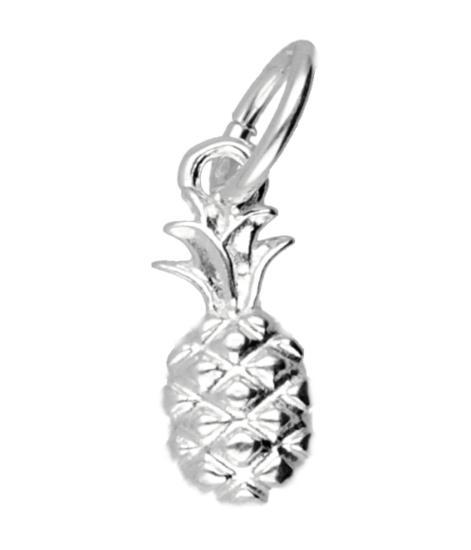 Zilveren Ananas klein kettinghanger, Sieraden, Tassen en Uiterlijk, Kettinghangers, Verzenden