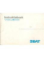 1995 SEAT TOLEDO INSTRUCTIEBOEKJE NEDERLANDS