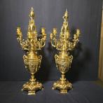Kaarsenhouder (2) - Verguld brons - Exclusive kandelaars