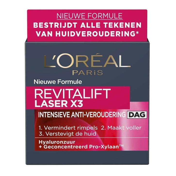 LOréal Paris Revitalift Laser X3 Anti-Rimpel Dagcrème, Sieraden, Tassen en Uiterlijk, Uiterlijk | Lichaamsverzorging, Nieuw, Verzenden