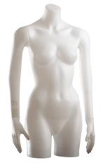 Plastic collection torso 3/4 model dame wit X2220-01