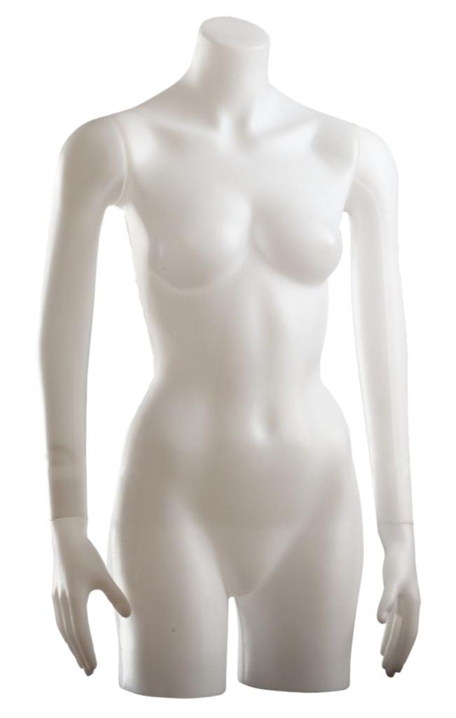 Plastic collection torso 3/4 model dame wit X2220-01, Zakelijke goederen, Kantoor en Winkelinrichting | Winkel en Inventaris