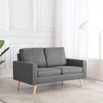 vidaXL Tweezitsbank stof lichtgrijs, Verzenden, Minder dan 150 cm, Stof, Nieuw