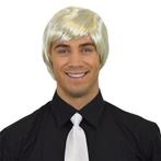 Herenpruik steil wit blond, Verzenden, Nieuw, Feestartikel
