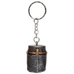 Sleutelhanger ijzer middeleeuwse ridderhelm 4cm NIEUW, Ophalen of Verzenden, Nieuw