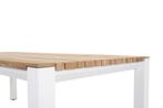 Ridge dining tuintafel teak wit aluminium 220x95xH75 cm, Ophalen of Verzenden, Nieuw