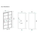 BWS Nisdeur INDUS met Vast Paneel 100x200 cm 8 mm NANO Glas, Ophalen of Verzenden, Nieuw