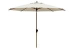 Madison Lissabon teak/champagne stokparasol Ø300 cm., Verzenden, Nieuw, Stokparasol, Kantelbaar