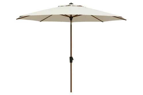 Madison Lissabon teak/champagne stokparasol Ø300 cm., Tuin en Terras, Parasols, Stokparasol, Nieuw, Kantelbaar, Verzenden