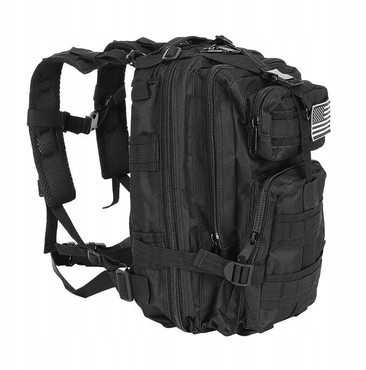 Survival rugzak - 26 liter - MOLLE systeem - Zwart, Caravans en Kamperen, Kampeergereedschap, Nieuw, Ophalen of Verzenden